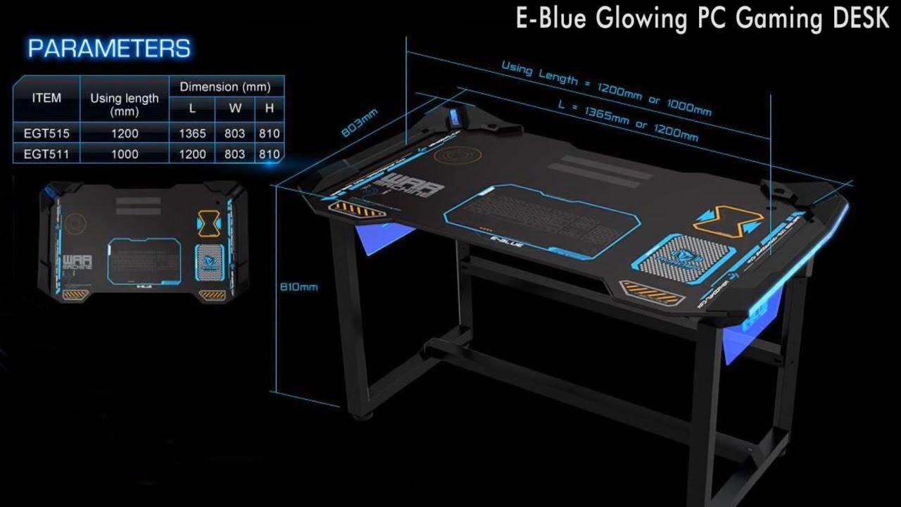 Kích thước bàn E-blue